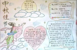 中秋手抄报模板,手抄报模板中的传统节日风采
